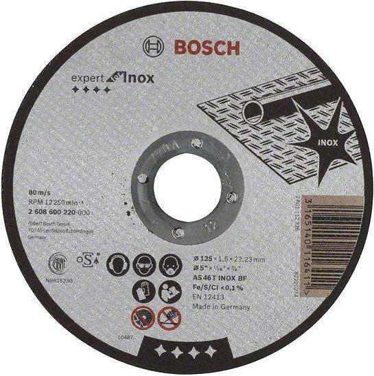 Bosch gerade Expert for Inox 125mm (2608600220)