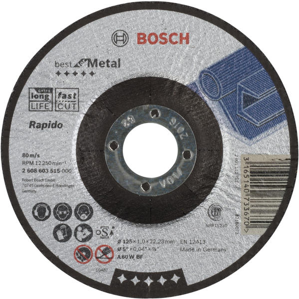 Bosch gekröpft Best for Metal 125mm (2608603515)