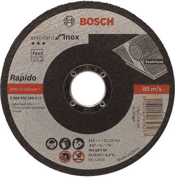 Bosch gerade Standard for Inox - Rapido 115mm (2608603169)