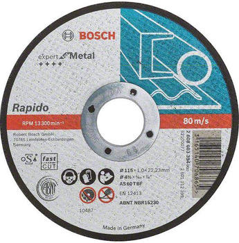 Bosch gerade Expert for Metal - Rapido 115mm (2608603394)
