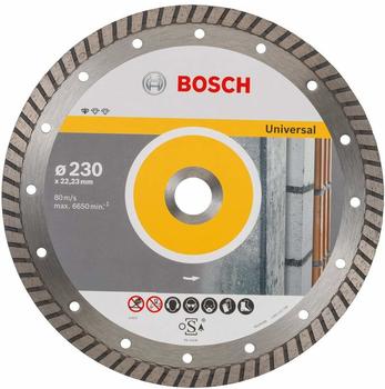 Bosch Diamant-Trennscheibe Standard for Universal Turbo, 230 x 22,23 x 2,5 x 10 mm (2608603252)
