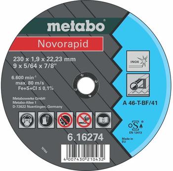 Metabo Novorapid 230 x 1,9 x 22,23 mm Inox (616274000)