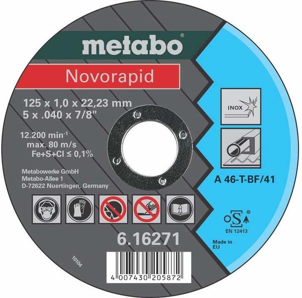 Metabo Novorapid 125 x 1,0 x 22,23 mm Inox (616271000)