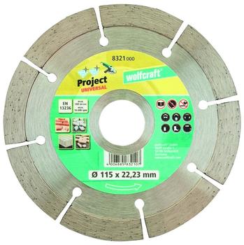 Wolfcraft 1 Diamant-Trennscheibe Universal 115 x 22,2 mm (8321000)