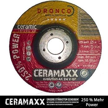 Dronco Evolution Ceramaxx Schruppscheibe mit Keramikkorn (AK 24 V-BF)