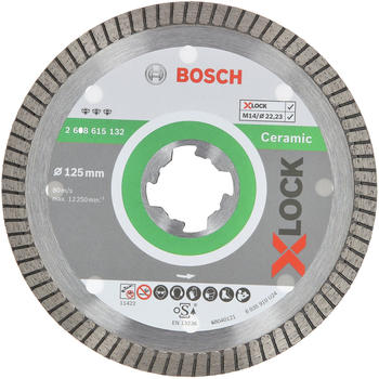 Bosch X-Lock Best for Ceramic Extra Clean Turbo 125 mm