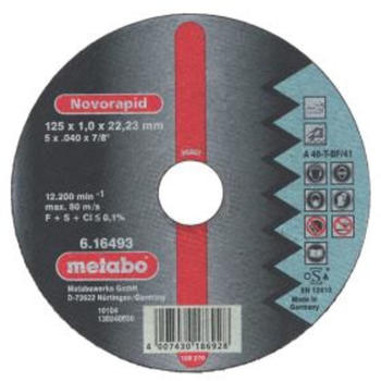 Metabo Novorapid 115 x 1,0 x 22,23 Inox, TF 41 (616270000)