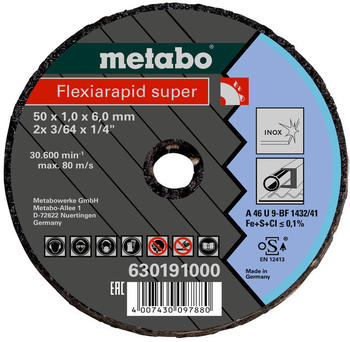 Metabo Flexiarapid Super 50x2,0x6,0 Inox (630192000)