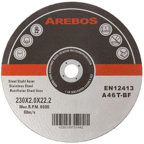 Arebos EN 12413 MPA Z-14000/16 230 mm