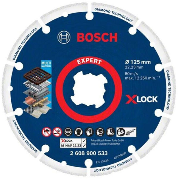 Bosch X-Lock Diamant-Metallscheibe 125 x 22,23 (2 608 900 533)