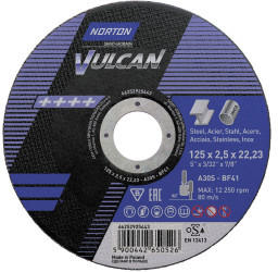 Norton Vulcan gerade 125 x 2,5 mm