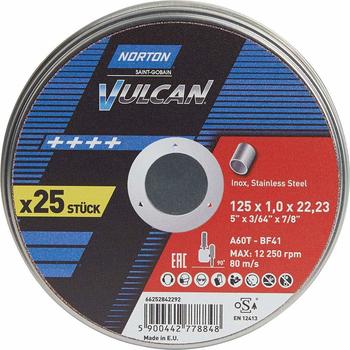 Norton Vulcan Inox 125 x 1 mm 10 St. (66252833582)