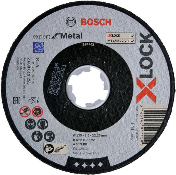 Bosch X-Lock Expert for Metal 125 mm (2608619255)