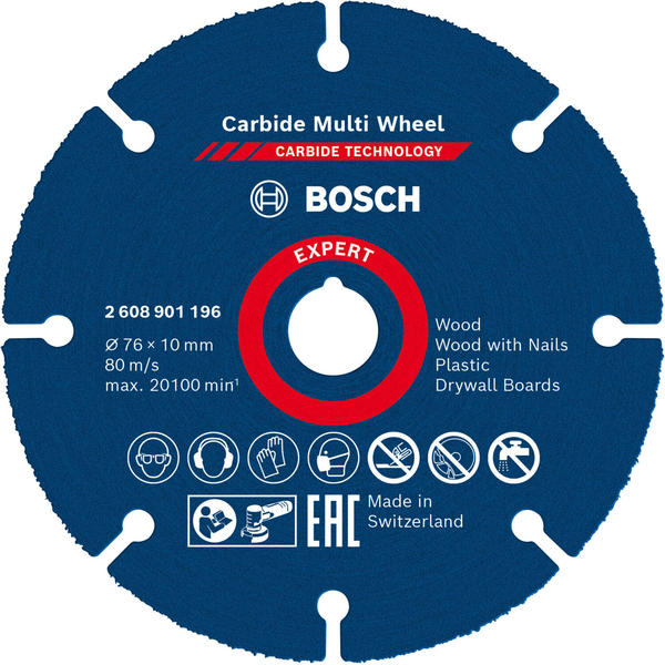 Bosch Accessories Expert Carbide Multi Wheel 76 x 10mm (2608901196)