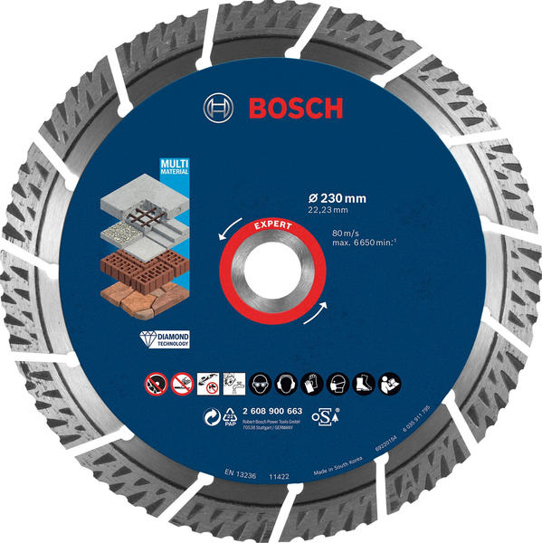 Bosch Accessories Expert MultiMaterial 230 x 2,4 x 22,23 mm (2608900663)