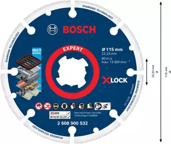 Bosch Accessories X-LOCK 115 x 22,23 mm (2608900532)