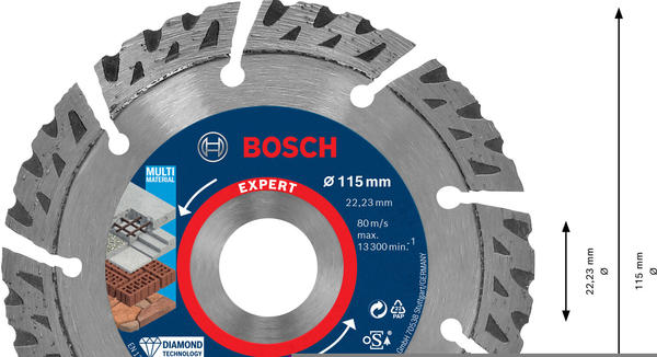 Bosch Expert MultiMaterial 115 mm (2608900659)