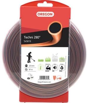 Oregon Trimmerfaden Techni 280° 2,5 mm x 81 m Nylon