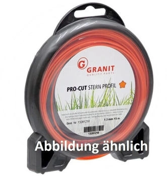 Granit Trimmerfaden Pro Cut M&auml;hfaden Stern Form 3,0 mm x 60 m Nylonfaden 13286212