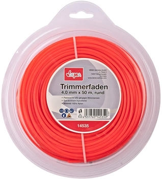 Dema Trimmerfaden 4 mm x 50 m rund Nylon Signalfarbe (14535)