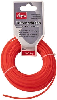 Dema Trimmerfaden 3,3 mm x 15 m rund Nylon Signalfarbe (14528)