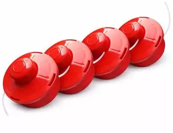 Nemaxx FS2 Tap & Go Fadenspule, Halbautomatik, Doppelfaden, M10x1,25 Links, 2mm, &Oslash;380mm, Rot, 4er-Pack (FS2-4x)