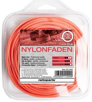 ratioparts Nylonfaden 2,7 mm Copolymer 15m Rund