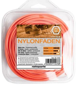 ratioparts Nylonfaden 2,4 mm Copolymer 15m 6-Kant