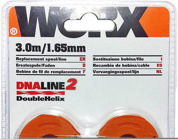 Worx Ersatz-Fadenspule WA0004 1,65 mm x 3 m (2 Stück)