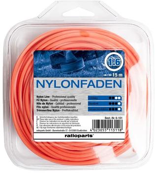 ratioparts Nylonfaden 1,6 mm Copolymer 15m Rund