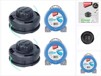 Makita Tap&Go 2 x 2-Fadenkopf + 2 x Mähfaden 15m (191D91-7/E-02733)