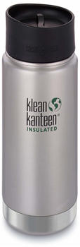 Klean Kanteen Wide Vacuum Insulated (473 ml) Café Cap 2.0 Brushed Stainless