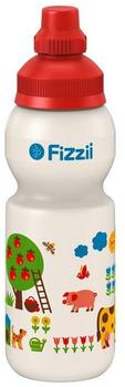 Fizzii Kindertrinkflasche Perlweiß Mini Bauernhof 330ml