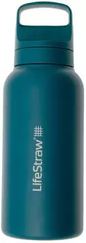 LifeStraw Go Series Stainless Steel 1 L Laguna Teal