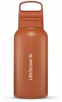 LifeStraw Go Series Stainless Steel 1 L Kyoto Orange