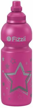 Fizzii Kindertrinkflasche Pink Sterne 600ml