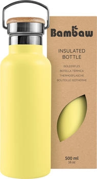 Bambaw Stainless Steel Insulated Bottle 500ml yellow