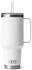 weiß: Yeticool Rambler 42 oz (1,2 l) mit Trinkhalm