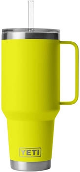 Yeticool Rambler 42 oz (1,2 l) mit Trinkhalm firefly yellow