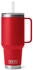 rescue red: Yeticool Rambler 42 oz (1,2 l) mit Trinkhalm