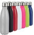 Relaxdays Trinkflasche Edelstahl 500ml silber
