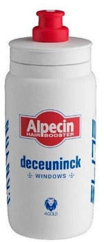 Elite Fly Team - Fahrrad Trinkflasche, Gr. 550 ml, grau (White/AlpecinDeceuninckDesign)