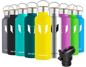 Super Sparrow Stainless Steel Water Bottle - Standard Mouth (750ml) Lemon