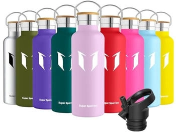 Super Sparrow Stainless Steel Water Bottle - Standard Mouth (620ml) Cherry Blossoms