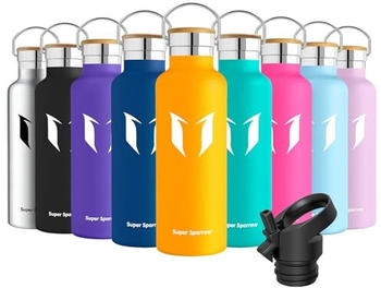Super Sparrow Stainless Steel Water Bottle - Standard Mouth (620ml) Mango