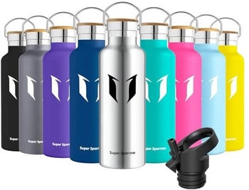 Super Sparrow Stainless Steel Water Bottle - Standard Mouth (620ml) Stainless Steel