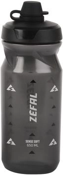 Zéfal Sense Soft 65 No-Mud Trinkflasche 650 ml Smoked Black (155P)