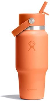 Hydro Flask Hydration Travel Bottle Flex Straw Cap Trinkflasche 710 ml orange