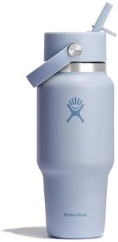 Hydro Flask Hydration Travel Bottle Flex Straw Cap Trinkflasche 710 ml blau