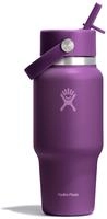Hydro Flask 24 OZ WIDE FLEX STRAW TRAVEL Isolierflasche in beachplum purple, Gr&ouml;&szlig;e